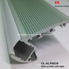 Profilé en aluminium LED pour escalier avec bande LED (ALP6628)